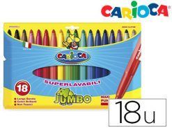 ROTULADORES CARIOCA JUMBO 18 COLORES