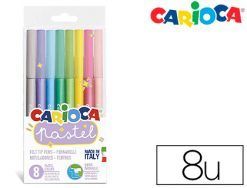 ROTULADORES CARIOCA PASTEL 8 COLORES