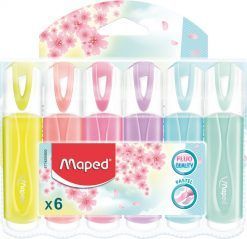 ROTULADOR FLUORESCENTE MAPED CLASSIC PASTEL 6 COLORES
