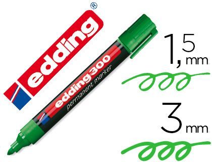 ROTULADOR PERMANENTE EDDING 300 VERDE
