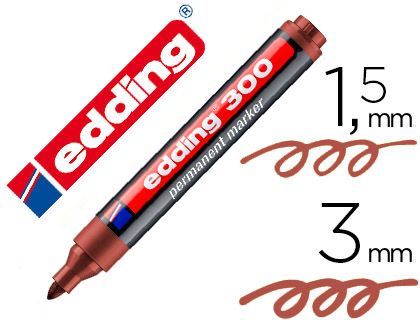 ROTULADOR PERMANENTE EDDING 300 MARRON