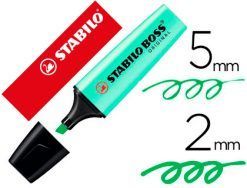 ROTULADOR FLUOR STABILO VERDE PASTEL
