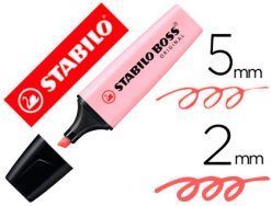 ROTULADOR FLUOR STABILO ROSA PASTEL