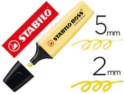 ROTULADOR FLUOR STABILO AMARILLO PASTEL