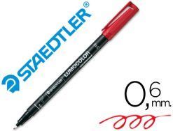 ROTULADOR PERMANENTE STAEDTLER LUMOCOLOR F ROJO