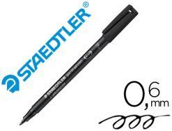 ROTULADOR PERMANENTE STAEDTLER LUMOCOLOR F NEGRO