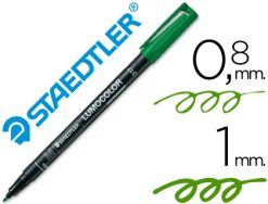 ROTULADOR PERMANENTE STAEDTLER LUMOCOLOR M VERDE