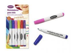 ROTULADORES PARA TELA 6 COLORES