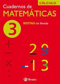 CUADERNO DE MATEMATICAS 3 RESTAS SIN LLEVADA