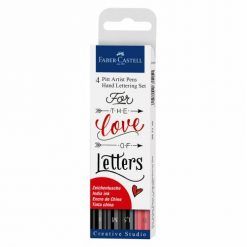 SET 4 ROTULADORES PINCEL FABER CASTELL PITT HAND LETTERING