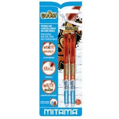BOLIGRAFO BORRABLE MITAMA GOODY ROJO 2 UDS