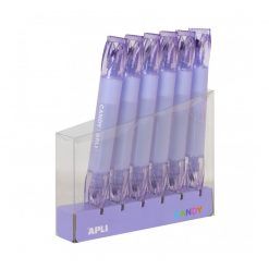 MARCADOR FLUORESCENTE APLI CANDY DOBLE PUNTA VIOLETA