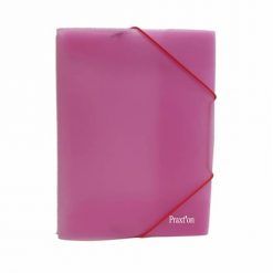 CARPETA Fº PP CON SOLAPAS Y GOMILLAS PRAXTON ROSA