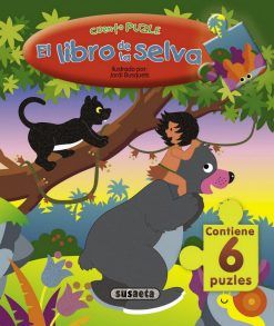 LIBRO DE LA SELVA CON 6 PUZZLES